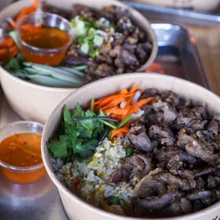 Combo Fried Rice Bowls - IG: @nelson_eats