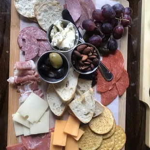 Charcuterie board was delicious and I don't like olives.