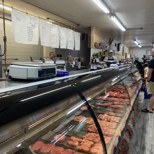 the meat section of the smokehouse