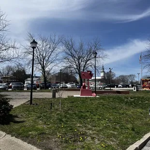 Adjacent parking lot