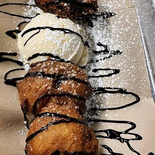 Fried Cookies and Ice Cream