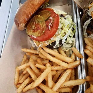 Smashburger with Fries