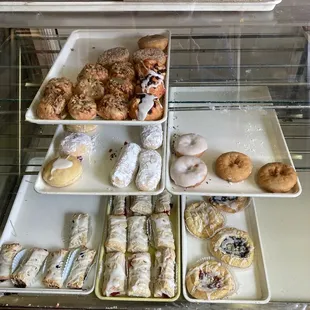 a display of pastries