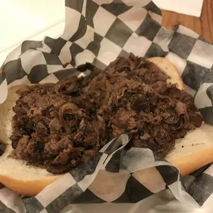 mushroom steak sub (I ordered without cheese)