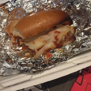 Other half of chicken Parm sub.