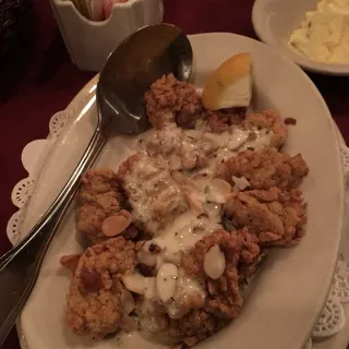 Oysters Almondine