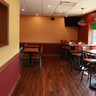 the interior of the restaurant