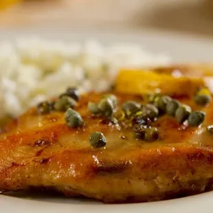 Chicken Breast with Lemon &amp; White Wine sauce with Capers