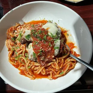 Spaghetti and Meatballs
