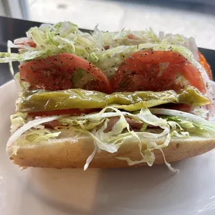 Old fashioned Italian hoagie (this is 1/2)