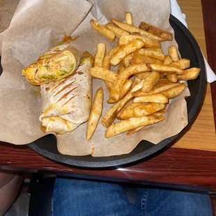 Grilled buffalo chicken wrap