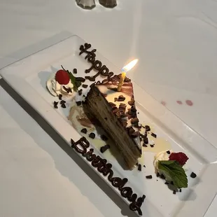 The birthday cake they brought me!