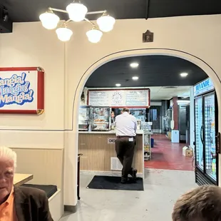 a man in a restaurant