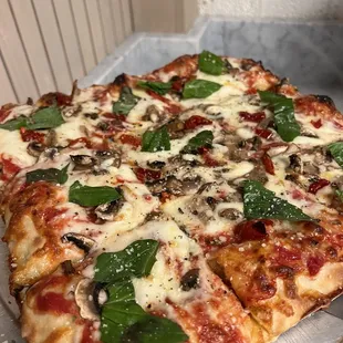 Sicilian style pizza