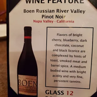 a bottle of wine