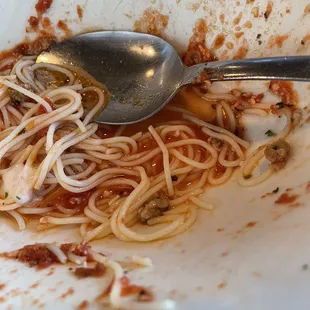 Still a lot of water at the bottom of the bowl.