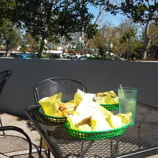 Ate outside really nice