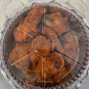 chicken wings and fried chicken, food