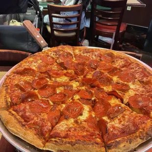 Pepperoni pizza.