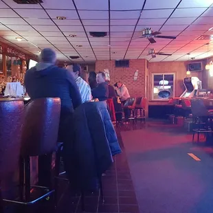 Vinchi&apos;s is in the back of the bar.