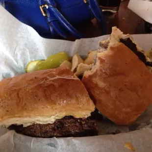 Steak sandwich!  Yummy!!