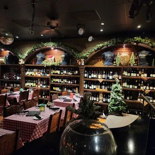 The bar room area