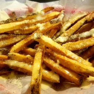 a basket of french fries