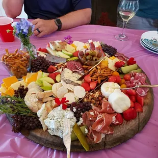 This charcuterie board WAS AN APPETIZER. Yes, you read that right.