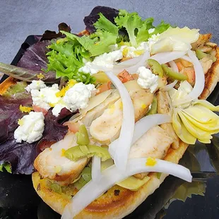 Chicken Primavera sandwich