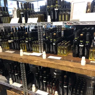 The olive oil selection is amazing