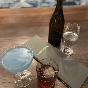 Old Fashion and the Aviation gin cocktail
