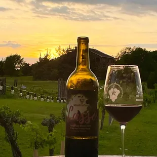 Sunset and wine at Vinecrafters