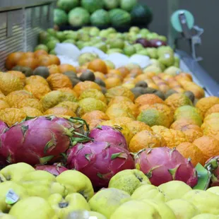 a variety of fruits and vegetables