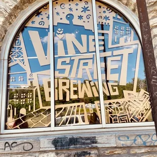 the reflection of a window