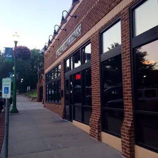 Exterior; located on the square.