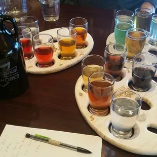 Sacrilegious Ciderworks is here. A full 15 different cider spread. Seriously, if you like ciders, you need to check this place out!