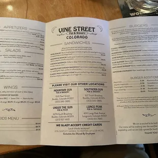 Menu as of 6/23/24
