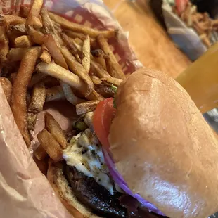 S.O.B. Burger with Fries