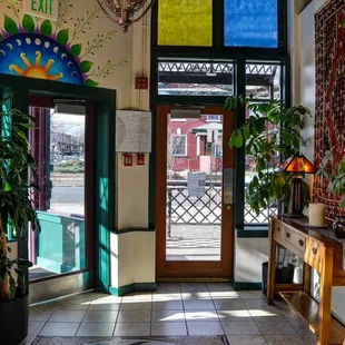 Very colorful place with great natural light.