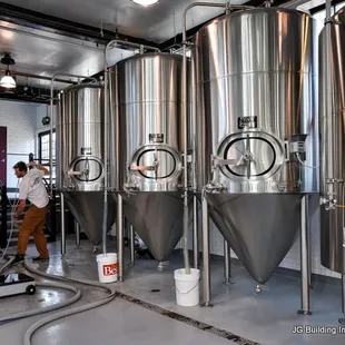 a man working in a brewery