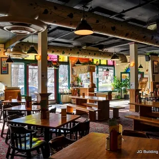 the interior of the restaurant