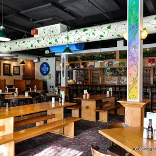 the interior of the restaurant