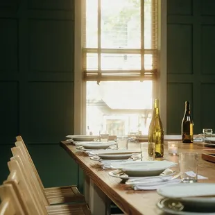 a table set for a meal