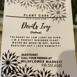 Plant care is important!