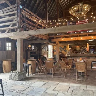 the interior of the winery