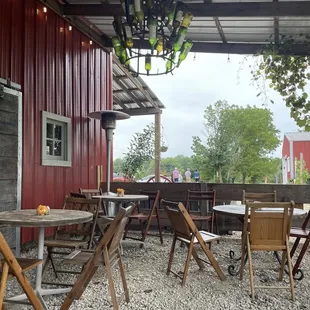 outdoor dining area