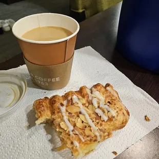 Delicious pastry with almond filling.