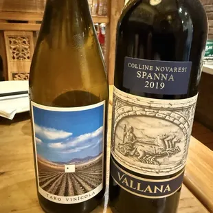 Picked up two delicious bottles per the owners recommendation. A white from Spain and red from Italy.