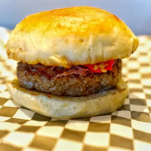 Wagyu burger during our Saturday food popup!
