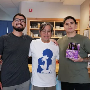 Alex with Enrique and Raymond of Engkanto Beer from the Philippines